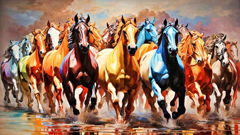 Wild Horses Race by Younsi