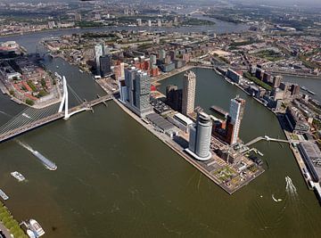 Luftbildaufnahme Rotterdam Kop van Zuid Wilhelminakade von Roel Dijkstra