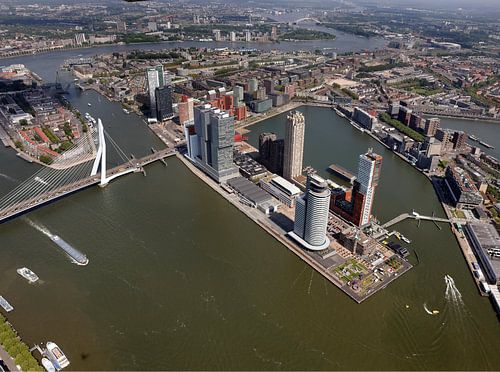 Luchtfoto Rotterdam Kop van Zuid Wilhelminakade