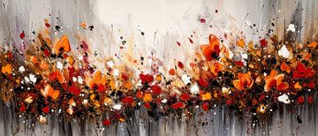 Modern Impressionisme Abstract Schilderij Bloemen van Preet Lambon