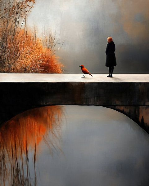 Traces dans le sable par fernlichtsicht