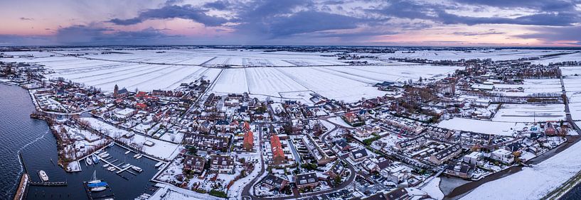 Drone panorama van Rijnsaterwoude van Tomek Kepa