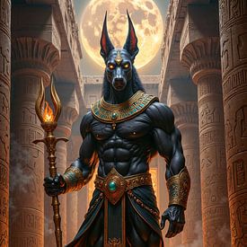 NEKROTHEON – Gott Anubis in einem brennenden Tempel von INFERAURUM