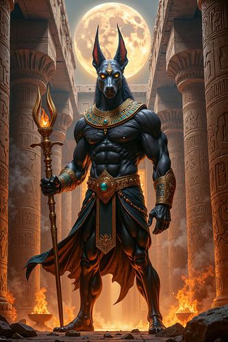 NEKROTHEON – Le dieu Anubis dans un temple en flammes