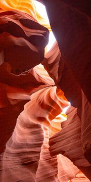 panoramabeeld van Antelope Canyon van Kris Hermans