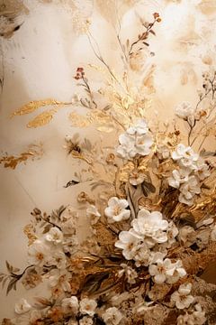 Fleurs Peinture Rococo sur Preet Lambon