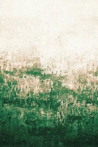 Abstract Painting no. 10 Green by Adriano Oliveira