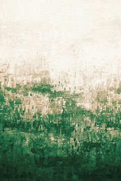 Abstract schilderij nr. 10 Groen van Adriano Oliveira