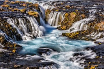Bruarfoss in Iceland by Dieter Meyrl