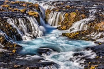 Bruarfoss in IJsland van Dieter Meyrl