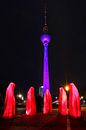 Berlijnse televisietoren in een bijzonder licht van Frank Herrmann thumbnail