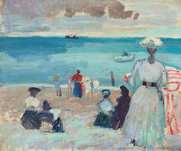 Raoul Dufy - Het strand (1902) van Peter Balan