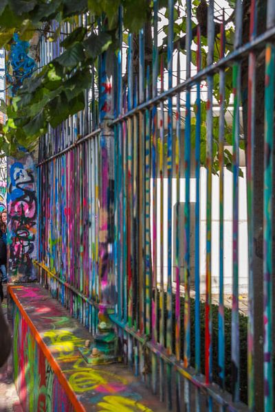 afsluiting in het graffitistraatje van didier de borle