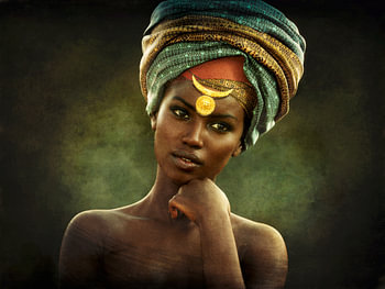 Afrikanisches Vintage-Porträt