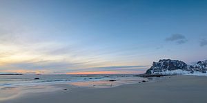 Utakleiv Strand auf den Lofoten- Archipel in Norwegen