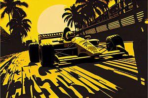 Formule 1 - Art vectoriel voiture de course