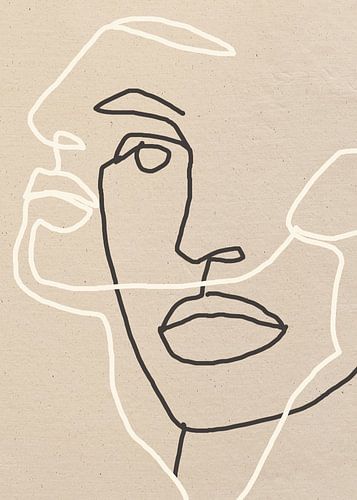 Abstraktes Gesicht 17