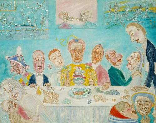Comical Repast (Banket van de uitgehongerden) - James Ensor