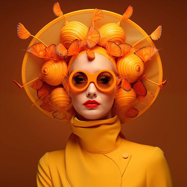 Surrealistisch portret van Koffie Zwart