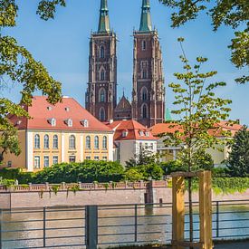 Kathedraal van Wroclaw en Kathedraaleiland van Melanie Viola