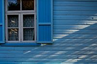 Blue facade