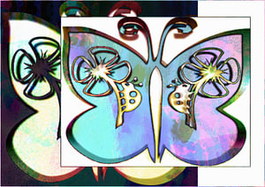 Butterfly Collage Pastel Dream
