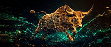 Digitale stier met trendgrafiek van Poster Art Shop