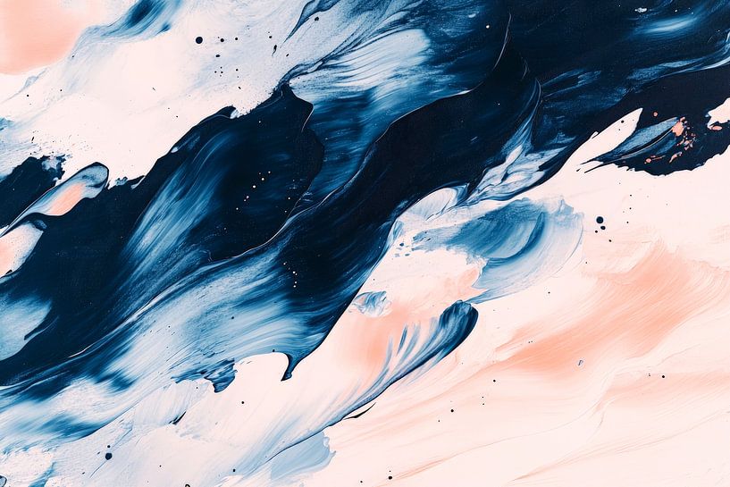 Rush van kleur - golven van vrijheid van Poster Art Shop