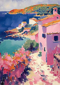 Matisse inspiriert Dorf Landschaft von Niklas Maximilian