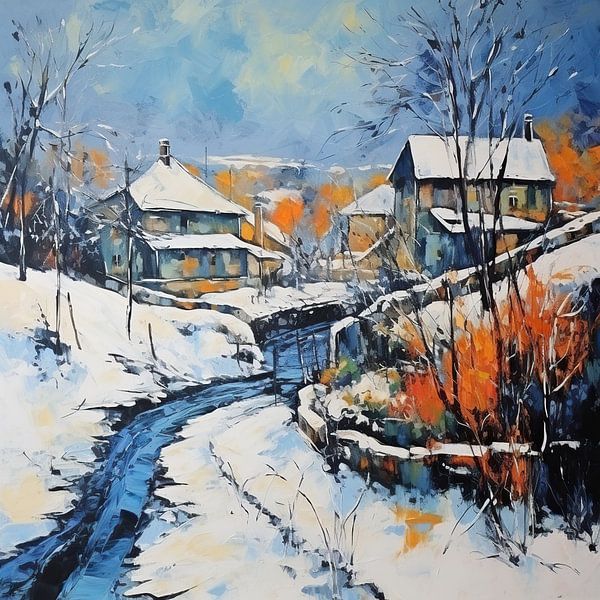 Landscape Winter 55929 by Eye catching paintings
