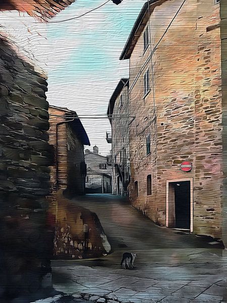 Alley Cat Panicale Umbria by Dorothy Berry-Lound