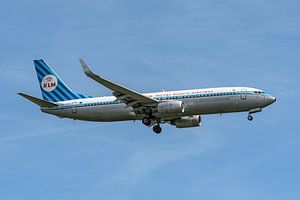 KLM Boeing 737-800 in Retro-Lackierung, die PH-BXA.