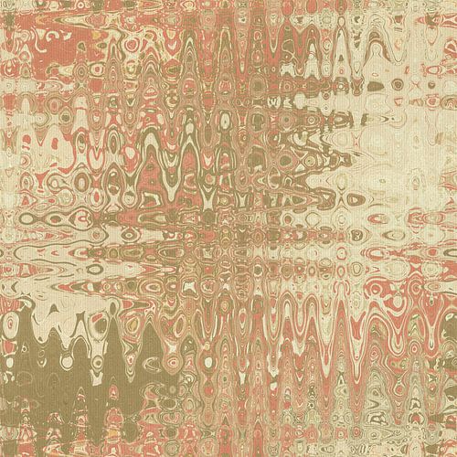 Jaren 70 abstract patroon in retrostijl in levendige kleuren. Wit, oranje, goud