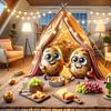 Indoor-Campingabenteuer der Couch Potatoes von artefacti