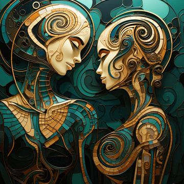 Art Twins II by Peridot Alley