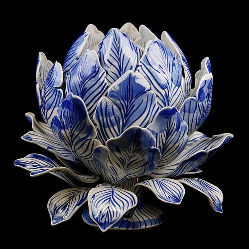 Delft Blue Lotus Bloom