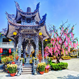 Boeddhistische Tempel in Da Nang Vietnam van Hendrik-Jan Kornelis