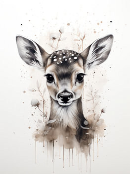 Regard innocent : Le petit cerf