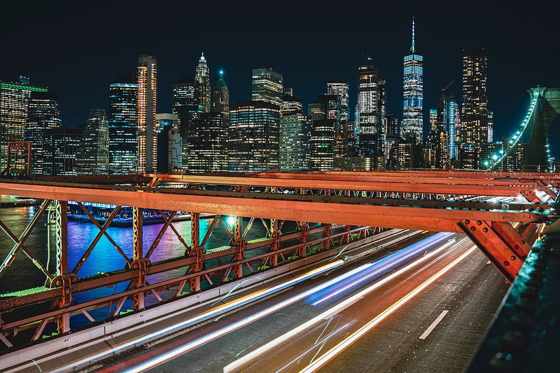 New York City Skyline from the Brooklyn Bridge by Patrick Groß
