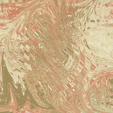 Abstraktes Muster im Retro-Stil der 70er Jahre in warmen Farben. von Dina Dankers