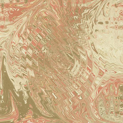 Jaren 70 abstract patroon in retrostijl in warme kleuren.