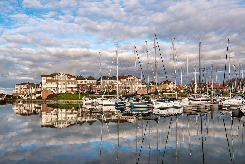 Blick auf den Jachthafen Wemeldinge von Ria Overbeeke