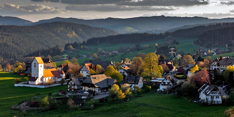 Saig im Abendlicht von Jürgen Wiesler