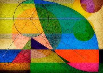 Kleurrijk abstract kunstwerk van Corinne Welp