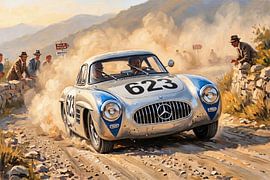 Mille Miglia 1952 - 2e place pour Kling/Klenk sur DeVerviersBelgium