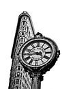 Flatiron Building & Clock van Tineke Visscher thumbnail