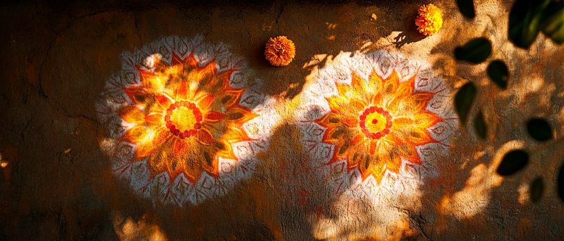 Blooming Rangoli patterns by Poster Art Shop