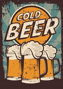 Retro-Bier-Poster