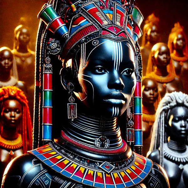 Futuristische Zulu Königin von A.D. Digital ART