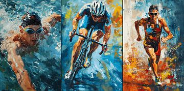 A Triathlon Triptych through the Lens of Sargent by Zeger Knops